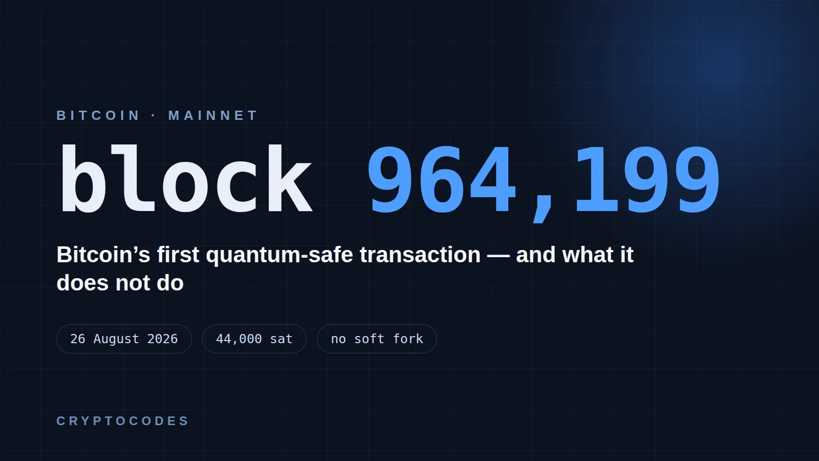 Article image for: Quantum-safe bitcoin transaction: what it does and doesn’t
