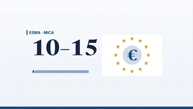 Image d'article pour: Supervision ESMA crypto : 10 à 15 prestataires sur 360