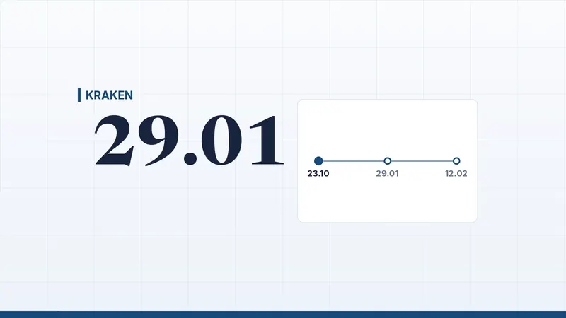 Imagem do artigo para: Kraken retira 13 tokens: levantar até 29 de janeiro