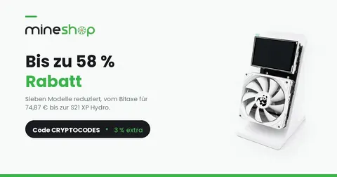 Artikelbild für: MineShop-Sale: bis zu 58 % Rabatt mit Code CRYPTOCODES