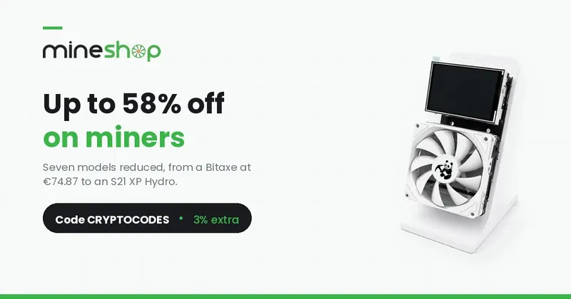 Article image for: Up to 58% off seven miners at MineShop