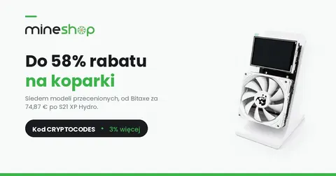 Ilustracja artykułu:: MineShop: siedem koparek w promocji, do 58% rabatu