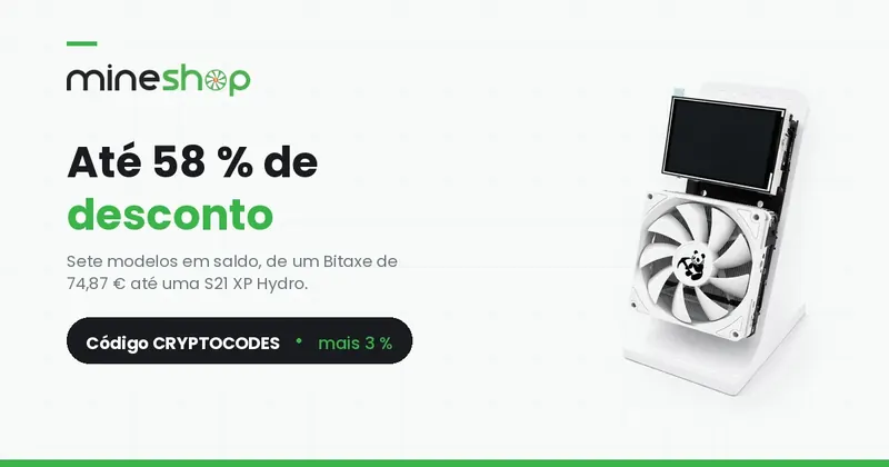Imagem do artigo para: MineShop: desconto até 58 % em sete miners